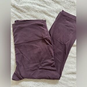Lululemon maroon crop leggings